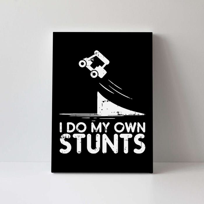 Do My Own Stunts Golf Cart Funny Broken Bone Driver Gift Canvas