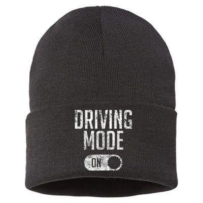 Driving Mode On 16 Year Old Driver Gift Sustainable Knit Beanie