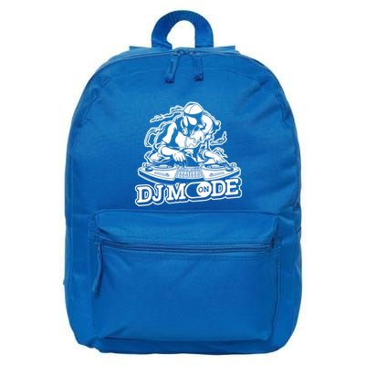 Dj Mode On Gift Dj Gear Set Turntable Vinyl Disc Jockey Dj Gift 16 in Basic Backpack