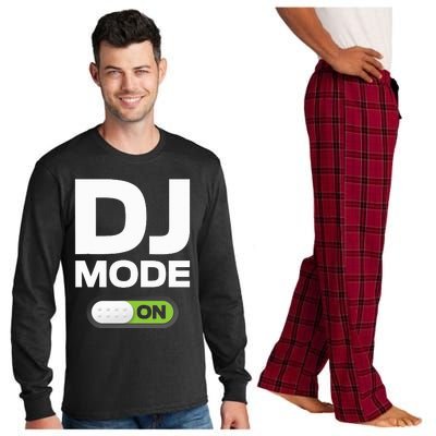 Dj Mode On Clothing Gift For Disc Jockey Long Sleeve Pajama Set