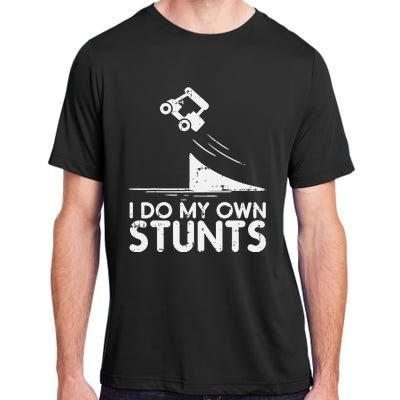 Do My Own Stunts Golf Cart Funny Broken Bone Driver Gift Adult ChromaSoft Performance T-Shirt