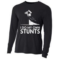 Do My Own Stunts Golf Cart Funny Broken Bone Driver Gift Cooling Performance Long Sleeve Crew