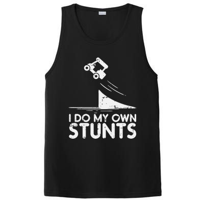 Do My Own Stunts Golf Cart Funny Broken Bone Driver Gift PosiCharge Competitor Tank