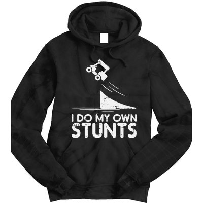 Do My Own Stunts Golf Cart Funny Broken Bone Driver Gift Tie Dye Hoodie