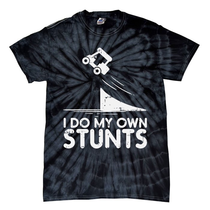 Do My Own Stunts Golf Cart Funny Broken Bone Driver Gift Tie-Dye T-Shirt