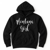 Distressed MT Outfit Cute Montana Girl Hoodie