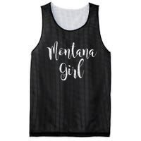 Distressed MT Outfit Cute Montana Girl Mesh Reversible Basketball Jersey Tank