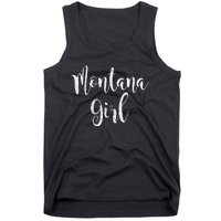 Distressed MT Outfit Cute Montana Girl Tank Top