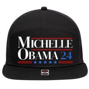 Democrat Michelle Obama 2024 Presidential Election 7 Panel Mesh Trucker Snapback Hat