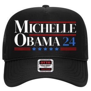 Democrat Michelle Obama 2024 Presidential Election High Crown Mesh Back Trucker Hat