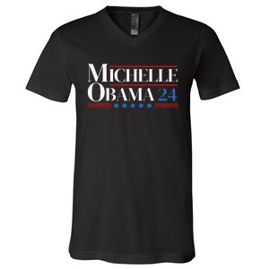 Democrat Michelle Obama 2024 Presidential Election V-Neck T-Shirt