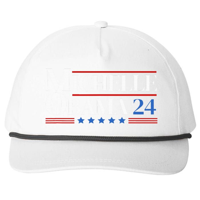 Democrat Michelle Obama 2024 Presidential Election Snapback Five-Panel Rope Hat