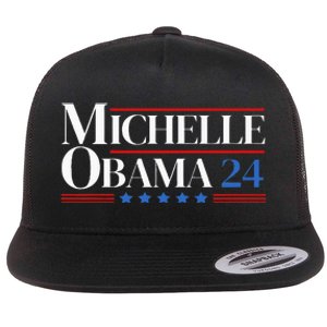 Democrat Michelle Obama 2024 Presidential Election Flat Bill Trucker Hat