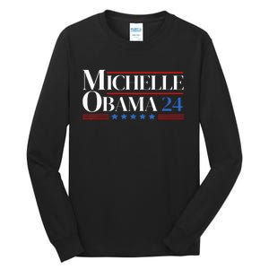 Democrat Michelle Obama 2024 Presidential Election Tall Long Sleeve T-Shirt