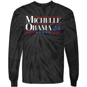 Democrat Michelle Obama 2024 Presidential Election Tie-Dye Long Sleeve Shirt