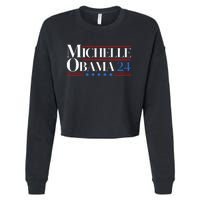 Democrat Michelle Obama 2024 Presidential Election Cropped Pullover Crew