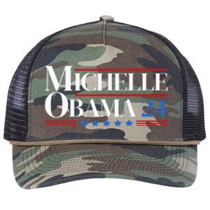 Democrat Michelle Obama 2024 Presidential Election Retro Rope Trucker Hat Cap