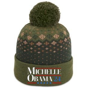 Democrat Michelle Obama 2024 Presidential Election The Baniff Cuffed Pom Beanie