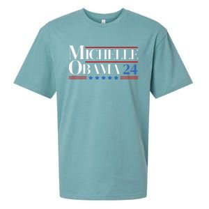 Democrat Michelle Obama 2024 Presidential Election Sueded Cloud Jersey T-Shirt