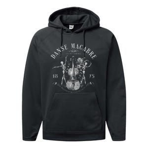 Danse Macabre Orchestra Skeleton Violin Performance Fleece Hoodie