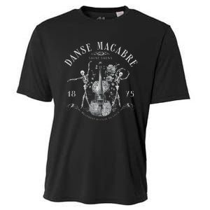 Danse Macabre Orchestra Skeleton Violin Cooling Performance Crew T-Shirt