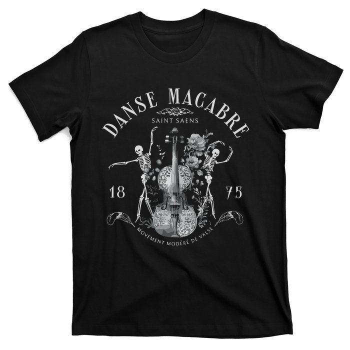 Danse Macabre Orchestra Skeleton Violin T-Shirt