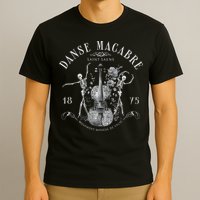 Danse Macabre Orchestra Skeleton Violin T-Shirt