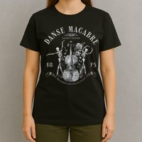 Danse Macabre Orchestra Skeleton Violin T-Shirt