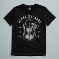 Danse Macabre Orchestra Skeleton Violin T-Shirt