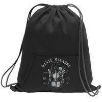 Danse Macabre Orchestra Skeleton Violin Sweatshirt Cinch Pack Bag