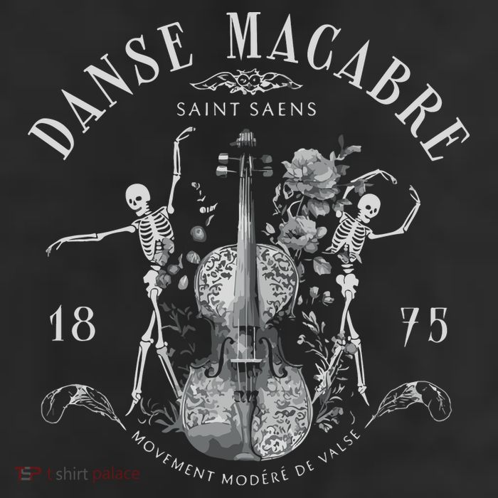 Danse Macabre Orchestra Skeleton Violin 11oz C Handle Ceramic Mug