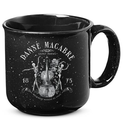 Danse Macabre Orchestra Skeleton Violin 15oz Campfire Ceramic Mug