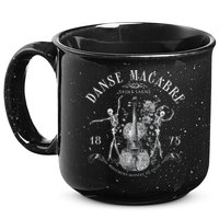 Danse Macabre Orchestra Skeleton Violin 15oz Campfire Ceramic Mug