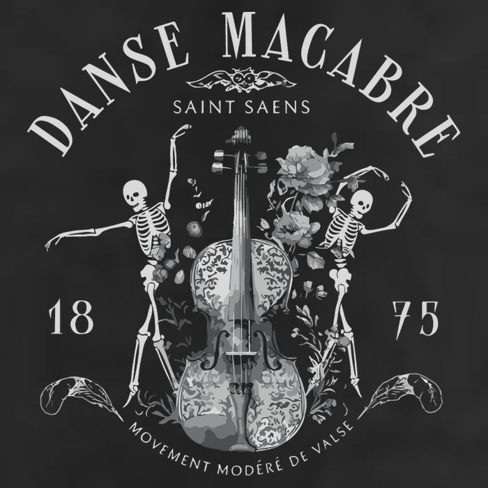 Danse Macabre Orchestra Skeleton Violin 15oz Campfire Ceramic Mug