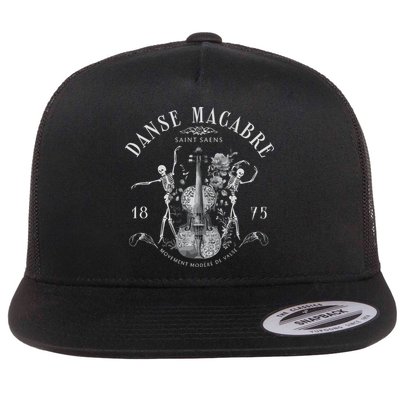 Danse Macabre Orchestra Skeleton Violin Flatbill Hat