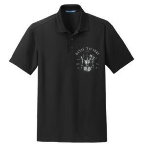 Danse Macabre Orchestra Skeleton Violin Dry Zone Grid Polo