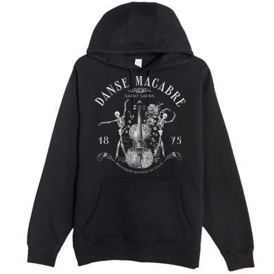Danse Macabre Orchestra Skeleton Violin Premium Pullover Hoodie