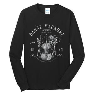 Danse Macabre Orchestra Skeleton Violin Tall Long Sleeve T-Shirt