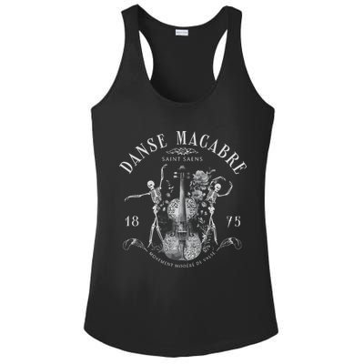 Danse Macabre Orchestra Skeleton Violin Ladies PosiCharge Competitor Racerback Tank