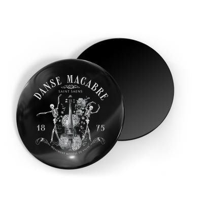 Danse Macabre Orchestra Skeleton Violin Magnet