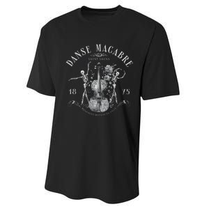 Danse Macabre Orchestra Skeleton Violin Performance Sprint T-Shirt