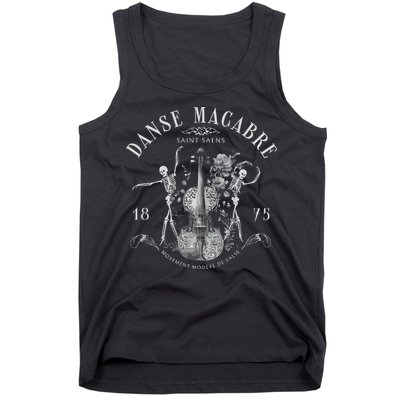 Danse Macabre Orchestra Skeleton Violin Tank Top