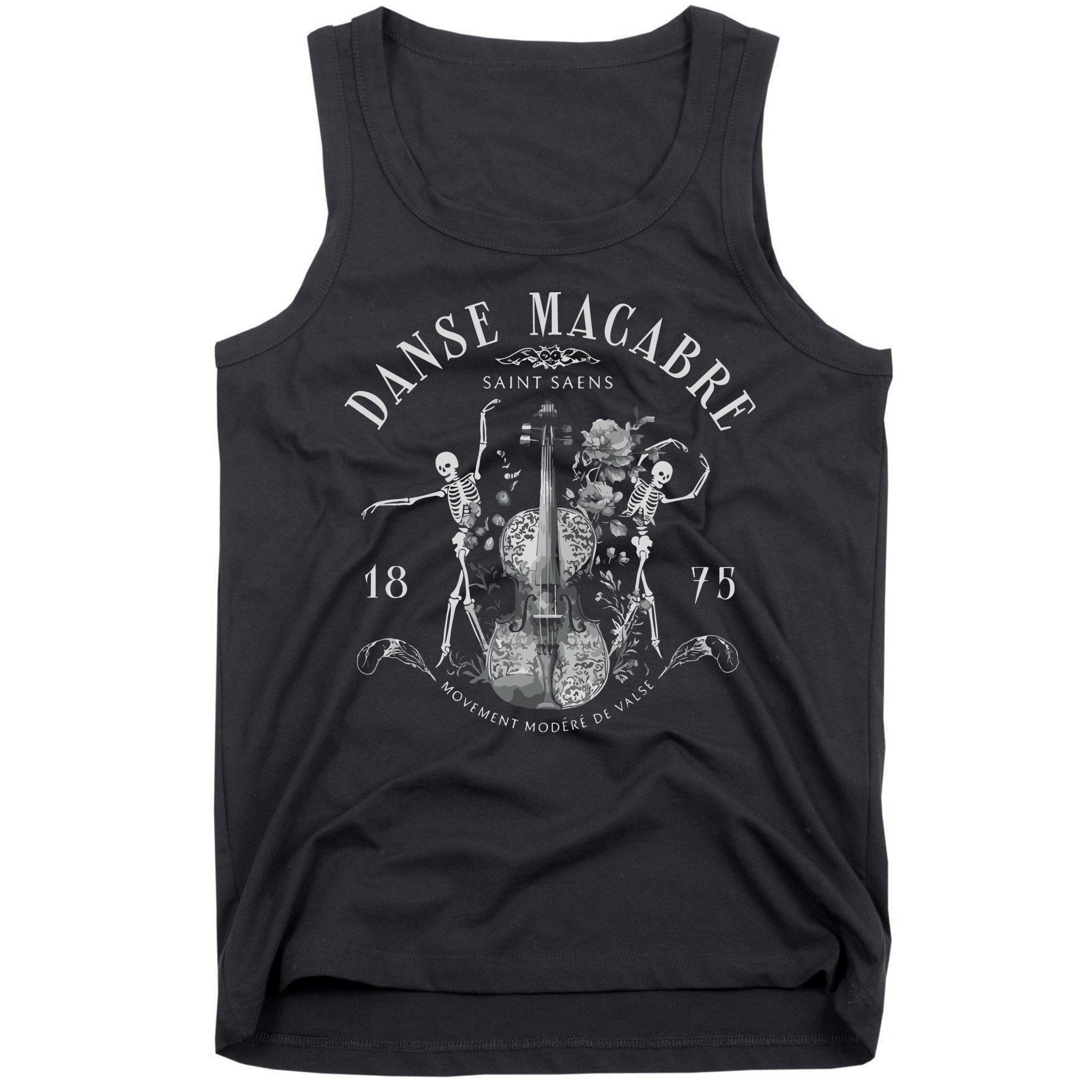 Danse Macabre Orchestra Skeleton Violin Tank Top