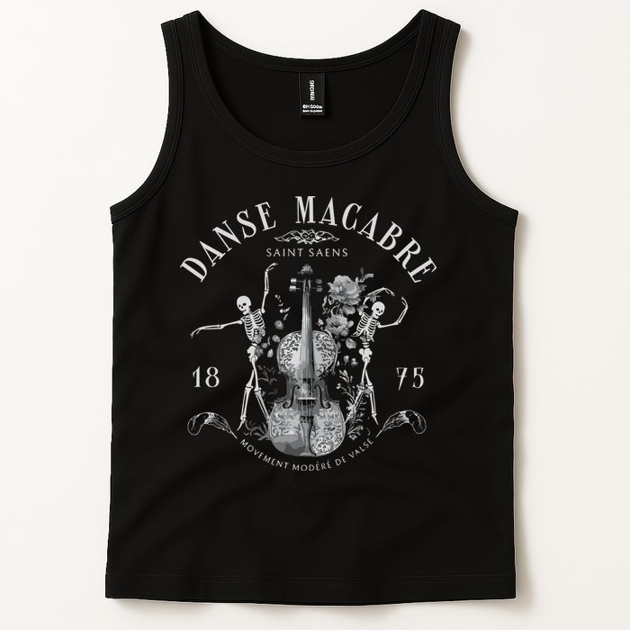 Danse Macabre Orchestra Skeleton Violin Tank Top