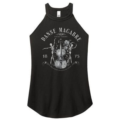 Danse Macabre Orchestra Skeleton Violin Women’s Perfect Tri Rocker Tank