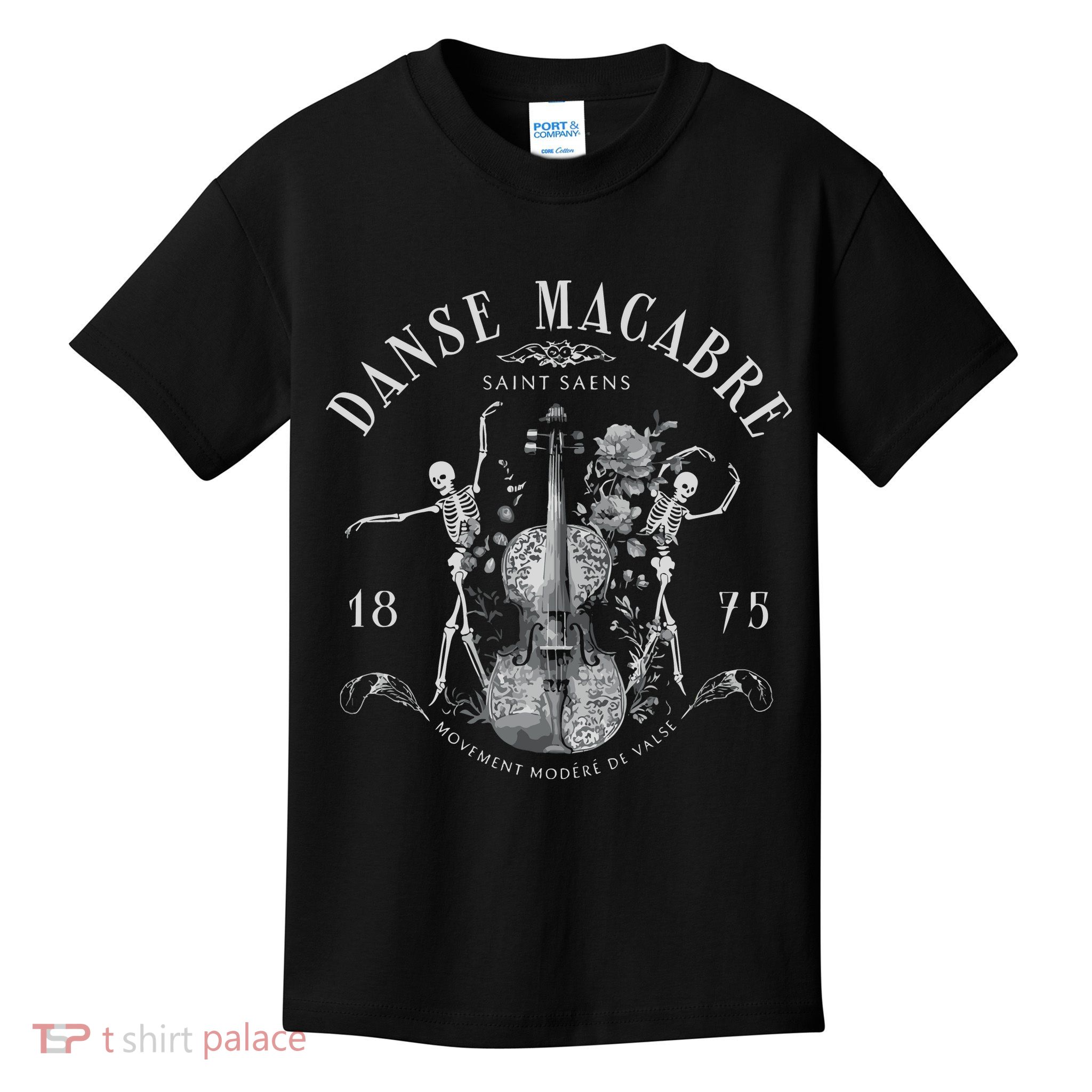 Danse Macabre Orchestra Skeleton Violin Kids T-Shirt