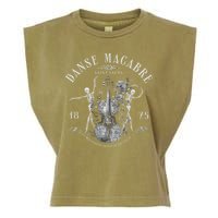 Danse Macabre Orchestra Skeleton Violin Garment-Dyed Women's Muscle Tee