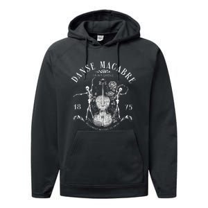 Danse Macabre Orchestra Skeleton Violin Teacher Halloween Performance Fleece Hoodie