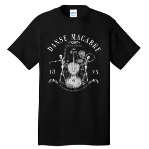 Danse Macabre Orchestra Skeleton Violin Teacher Halloween Tall T-Shirt