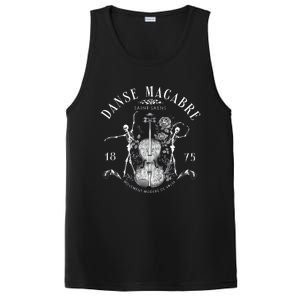 Danse Macabre Orchestra Skeleton Violin Teacher Halloween PosiCharge Competitor Tank